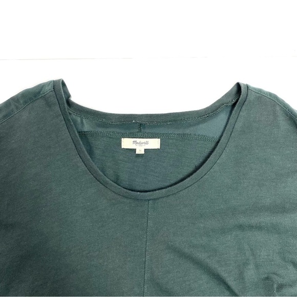 MADEWELL Silk Hem Dolman Long Sleeve Top in Sage Green Style E2428 - Picture 4 of 6